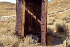 Bodie Ghost Town, California — historic mining town preserved as a State Historic Park in the Eastern Sierra - Bodie Outhouse
