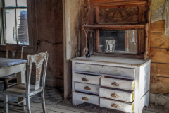 Bodie Ghost Town, California — historic mining town preserved as a State Historic Park in the Eastern Sierra - Dining Room