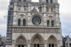 Cathedral Notre-Dame, Paris, France, before the 2019 fire, showcasing its Gothic architecture.