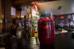 Pickled Beet Eggs served at the Chestnut Inn in Butler, Pennsylvania. Pickled Beet Eggs served at the Chestnut Inn in Butler, Pennsylvania.