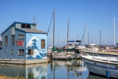 Point San Pablo Harbor, California — quirky waterfront with boat docks, art installations, and Bay views Point San Pablo Harbor, California — quirky waterfront with boat docks, art installations, and Bay views