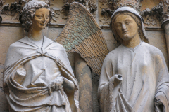 Reims Cathedral, a masterpiece of High Gothic architecture, located in the Champagne region of France.