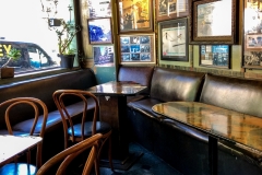 Vesuvio Café in North Beach, San Francisco — historic bar at Columbus Avenue and Jack Kerouac Alley, across from City Lights Bookstore
