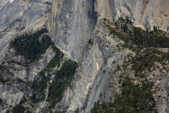 Panoramic views from Glacier Point overlooking Yosemite Valley, including Half Dome and waterfalls.