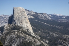 Panoramic views from Glacier Point overlooking Yosemite Valley, including Half Dome and waterfalls.