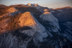 Panoramic views from Glacier Point overlooking Yosemite Valley, including Half Dome and waterfalls.
