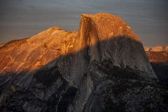 Panoramic views from Glacier Point overlooking Yosemite Valley, including Half Dome and waterfalls.
