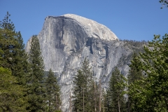 Spring landscape of Yosemite Valley with waterfalls, trees, and granite cliffs in California. Spring landscape of Yosemite Valley with waterfalls, trees, and granite cliffs in California.